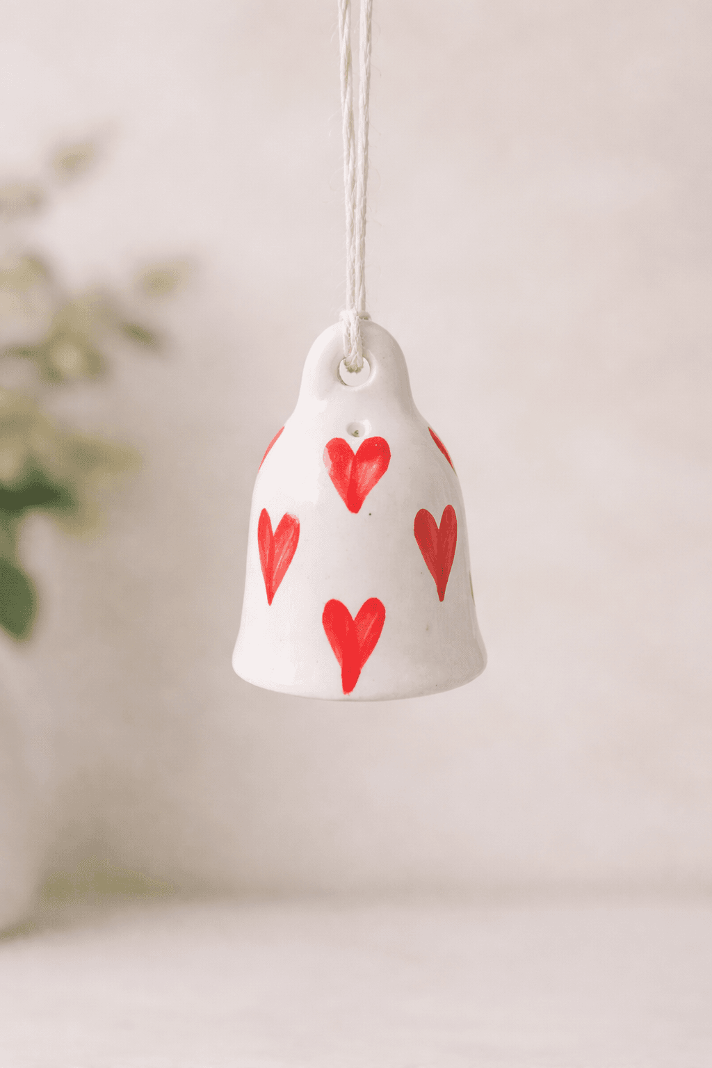 Ceramic Love Themed Bell