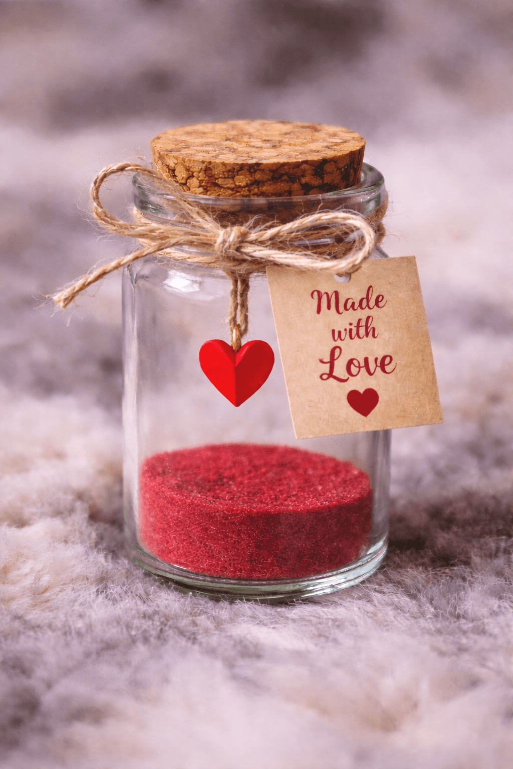 Red Themed Love Jar